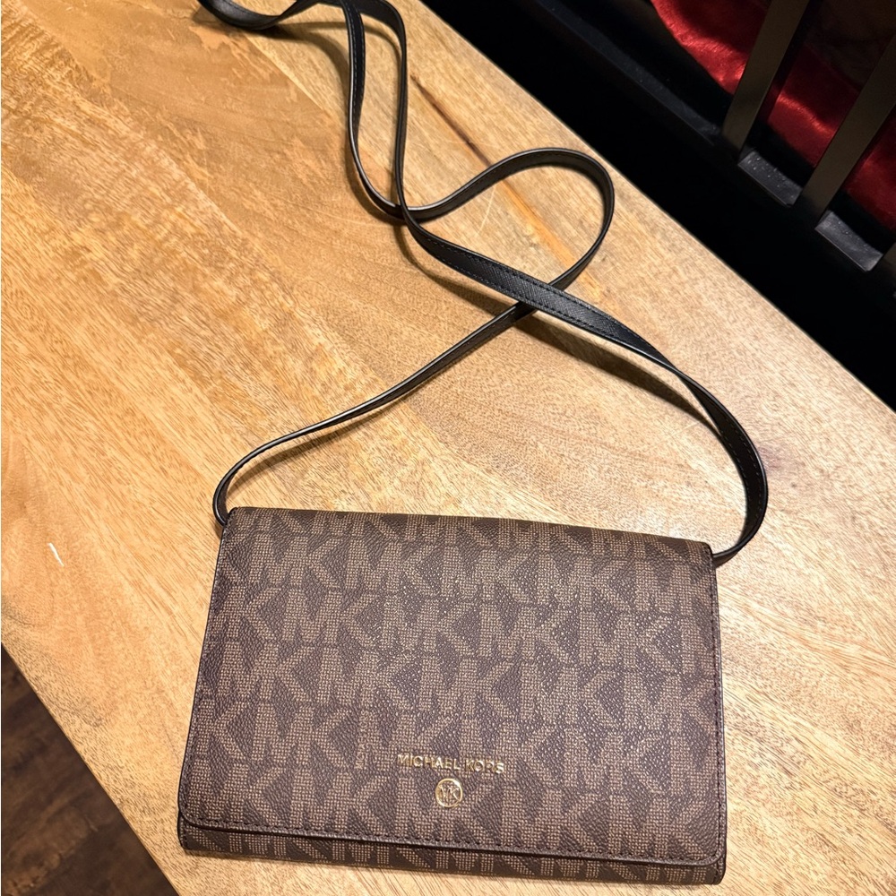 Michael Kors Signature Brown Crossbody Bag